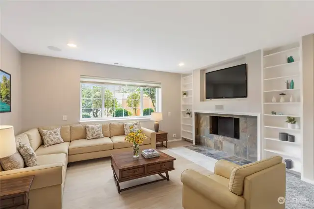 Virtually Staged Family Room