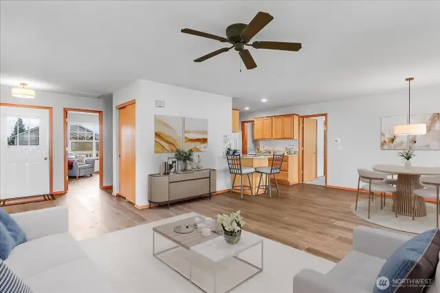 Lots of room in this open floor plan - virtually staged