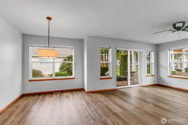 Freshly painted entire interior of the home