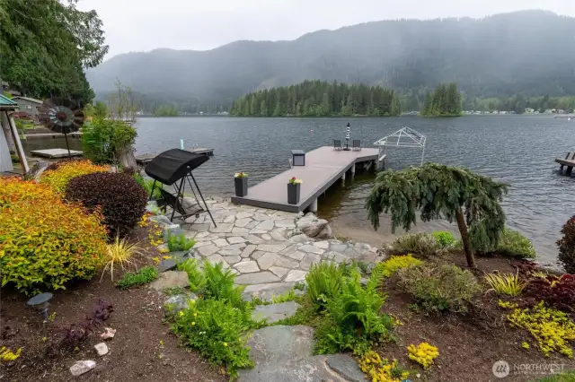 Marine grade dock with 2 platforms and Boat lift