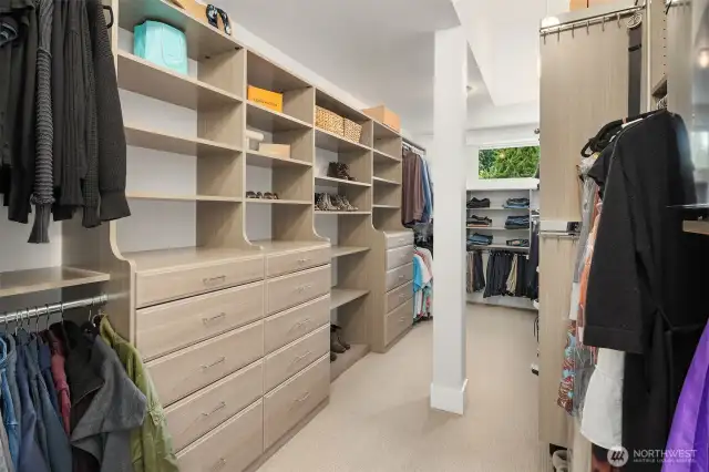 Huge Primary walk-in closet