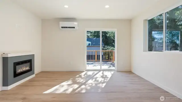 Great Room with access to deck.