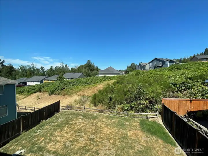 View from primary bedroom