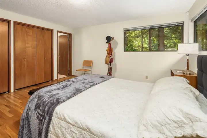 Two large closets and ensuite bathroom await.