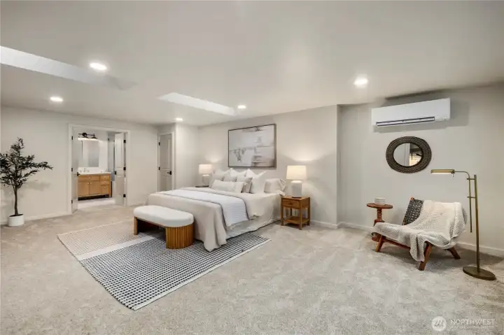 Retreat to your amazing primary suite on the upper floor.