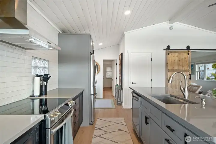 New stainless appliances.