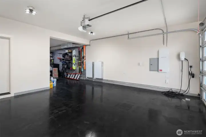 Tesla Powerwall 3 (x2) + Tesla Charger with PowerShare System  + 2 NEMA L-14/50 EV Charger Receptacles in spacious 3-car garage