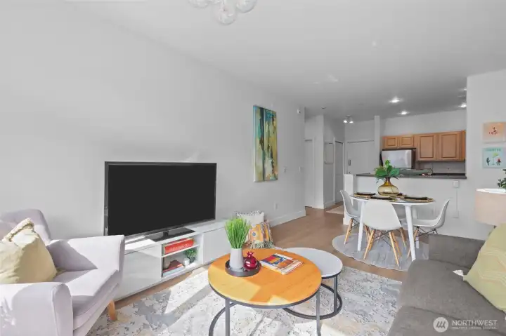 Easy open layout comfortably accommodates all of your home comforts