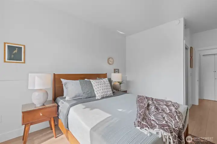 Newer LVP flooring and fresh paint make for low maintenance and high aesthetic