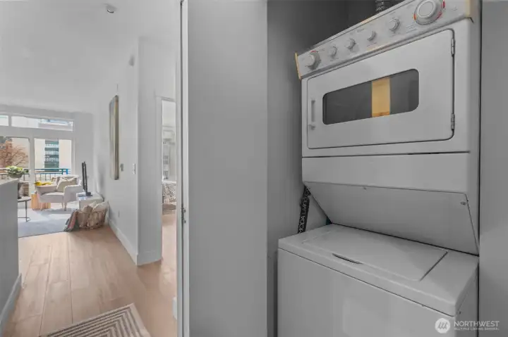 In-unit washer and dryer for ultimate convenience