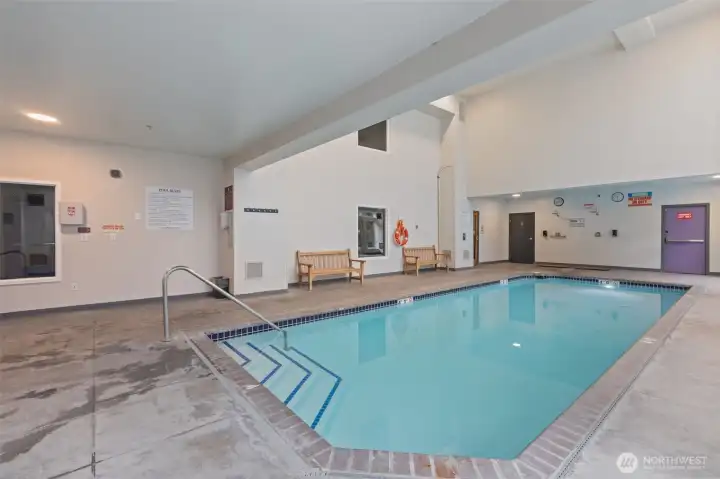 Pool, sauna and spa are located off of the 3rd floor courtyard