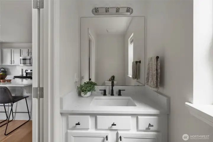 Half bathroom on main floor.