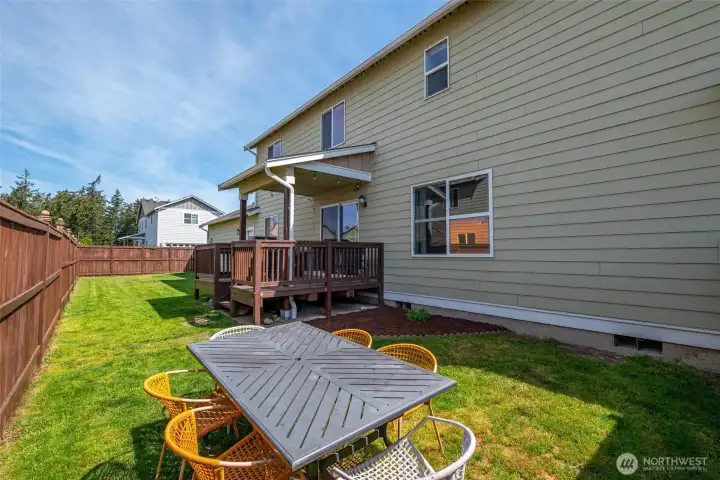 Plenty of space for outdoor living.
