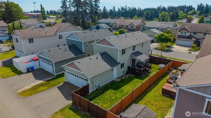 Aerial view of 1498 NW 5th Avenue.