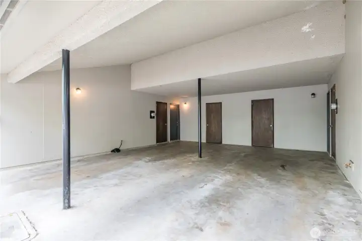 Carport parking plus 2 storage units for each tenant