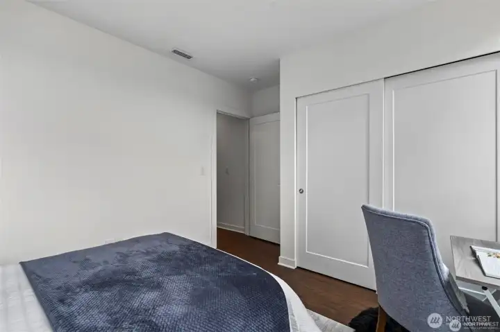 Guest bedroom with rental opportunity.