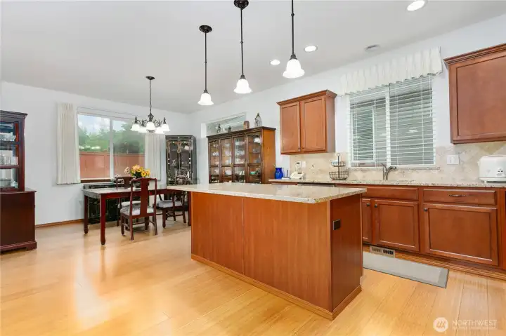 Kitchen with granite countertops Kitchen with granite countertops