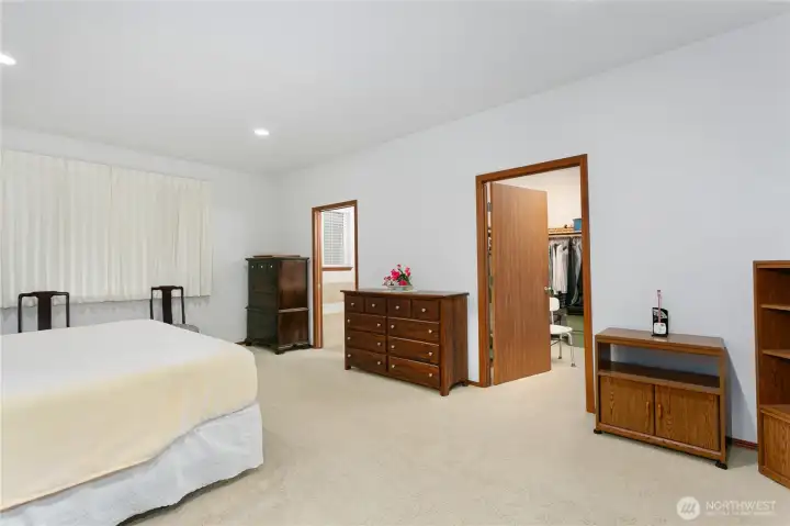Primary bedroom with walk in closet Primary bedroom with walk in closet
