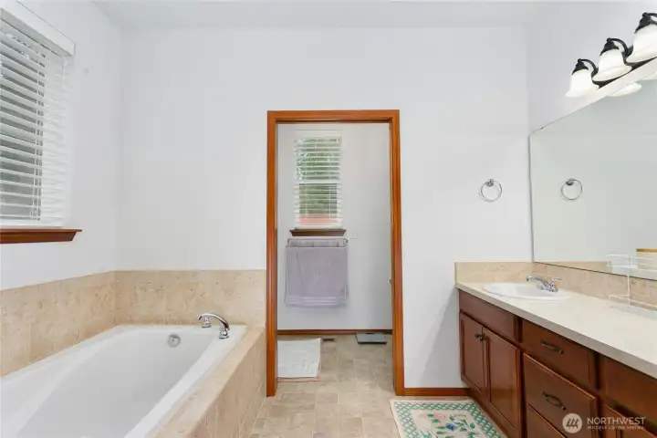Primary bathroom Primary bathroom