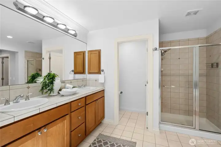 Shower area.