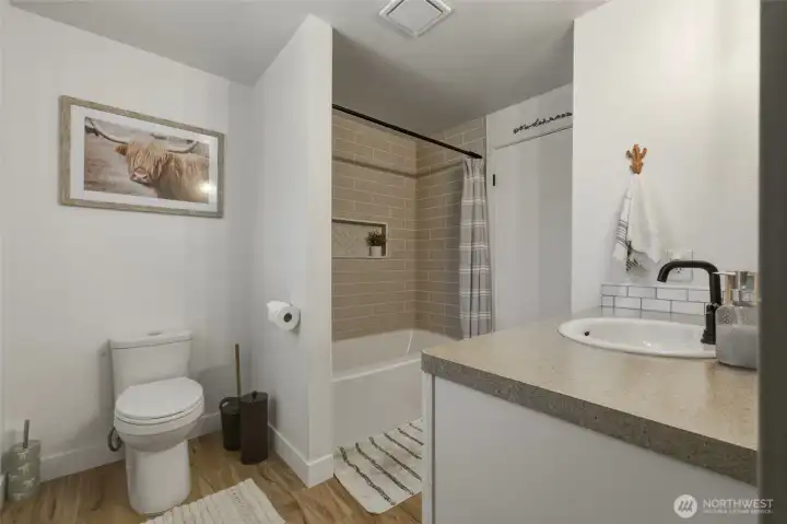 Remodeled bathroom in 2024.
