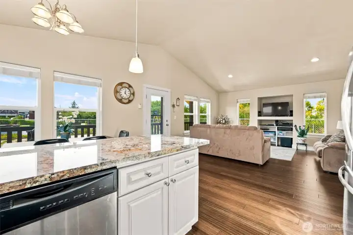 Great room with tons of window looking out to bay Great room with tons of window looking out to bay