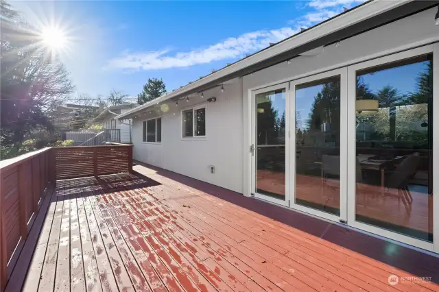 Host summer parties on the back deck.