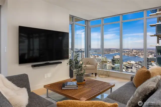 Lake Union View from Living Room