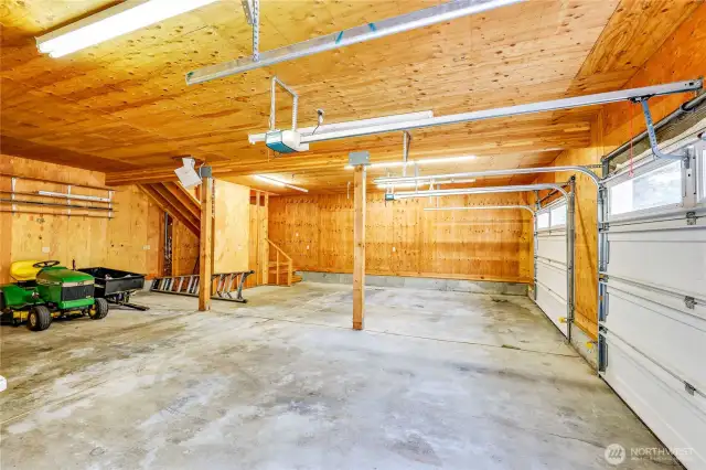 The interior of the 30'x30' detached garage.