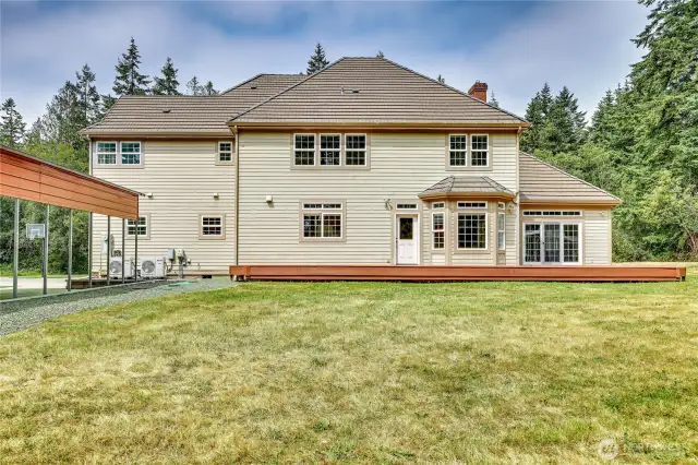 View of the rear of the home.