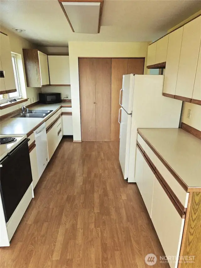 Galley style kitchen