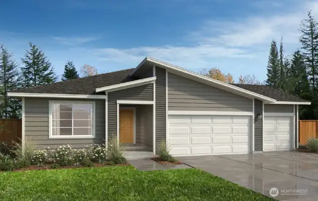 Exterior View with D Elevation