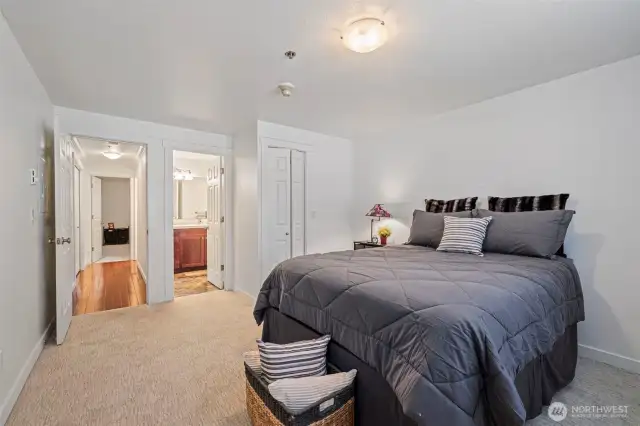 Primary suite with large en suite bath.