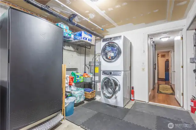 garage and Utilities area within