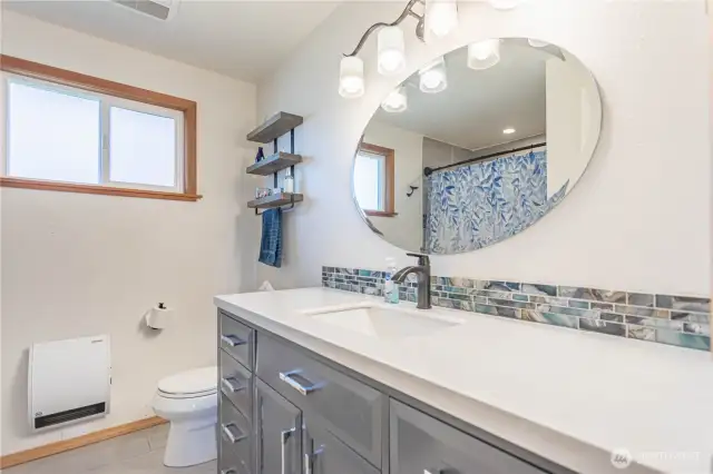 upstairs bathroom remodeled within last 5 years