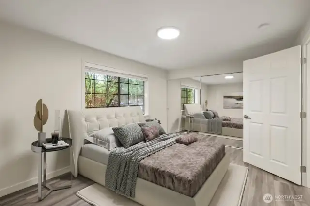 Virtually staged bedroom 2