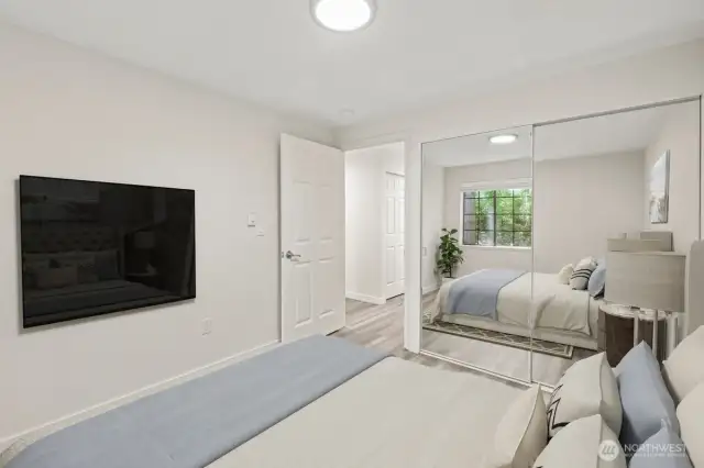 Virtually staged bedroom 1