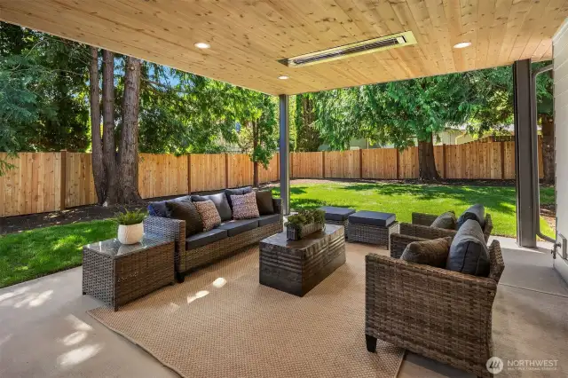 Private outdoor covered living area