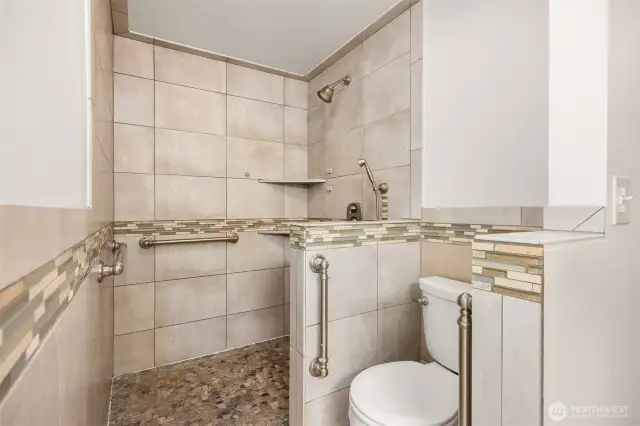 Easy access showers