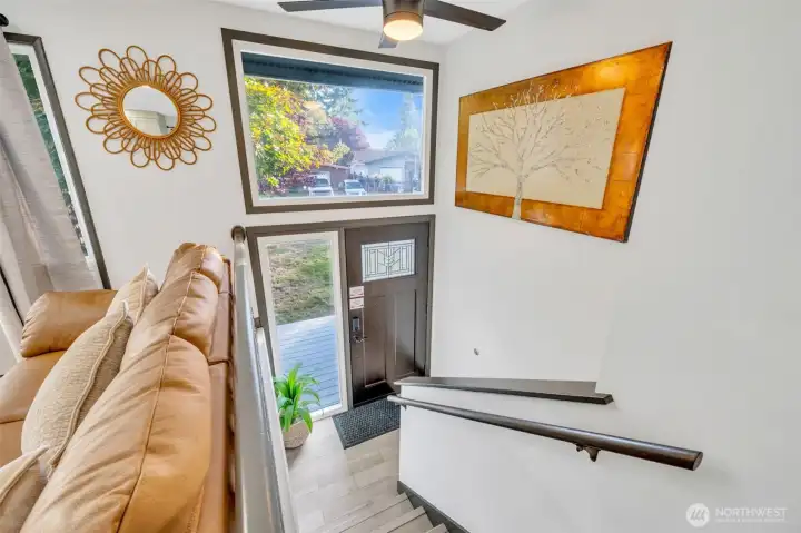 Split entry home with separate entrances on each floor because we all need a little privacy.