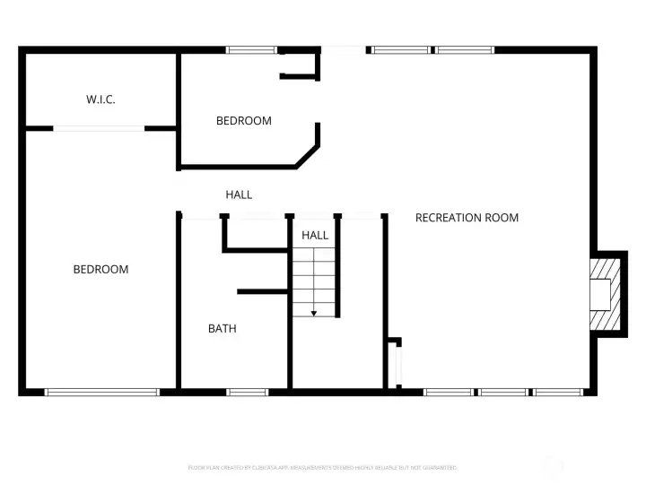 Downstairs floor plan - the photographer thought WIC only stood for Walk-In Closet. The agent had to Google the acronym.