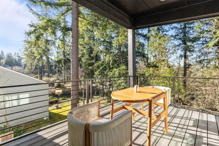 Upstairs Covered Patio Deck