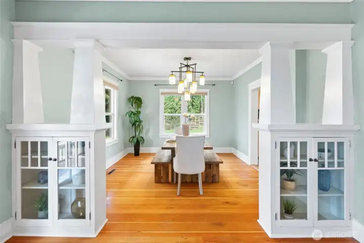 Looking from living to dining room.