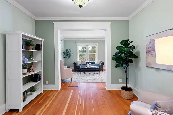 Cozy reading area or second office.