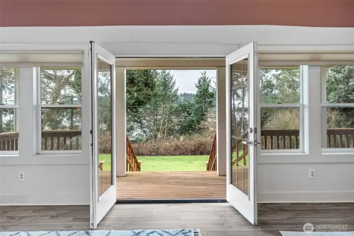 Primary bedroom access to deck.