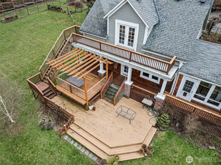 Aerial View of decks