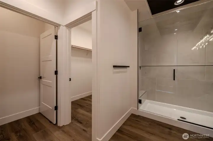 Primary Bathroom with Walk-in Closet