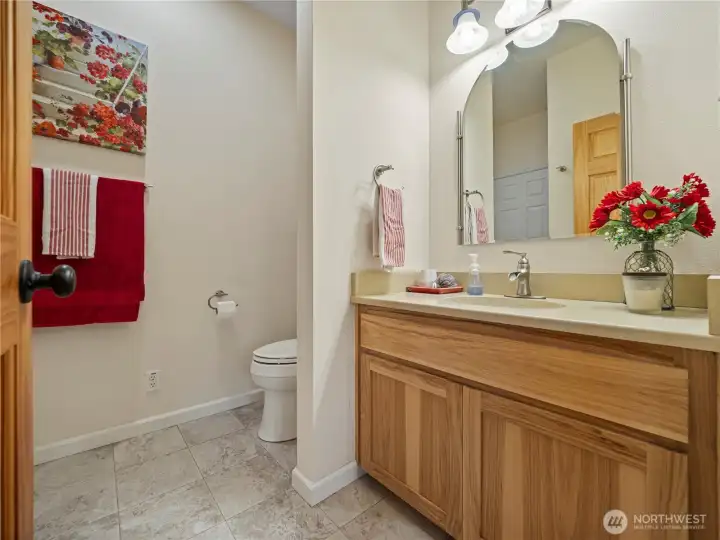 3/4 guest bathroom.