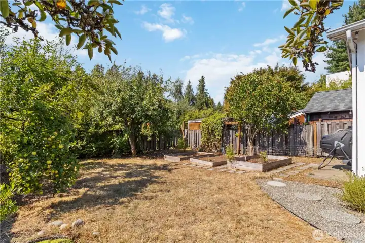 Enjoy these raised garden beds, perfect for  gardening and outdoor enjoyment.