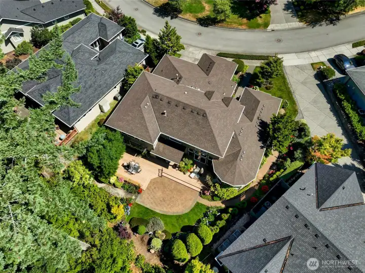 Enjoy total privacy in the backyard . . . what a spectacular place to share time with family and friends.